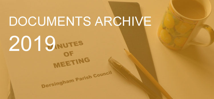 some 2019 parish council documents